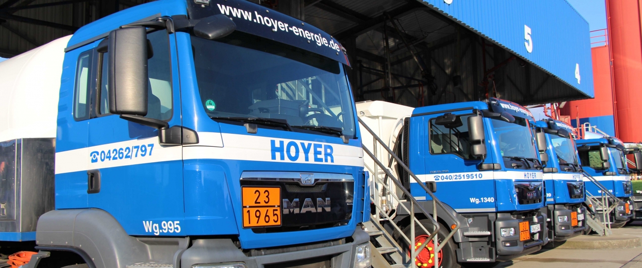 Neue Lkw ergänzen die Hoyer-Flotte