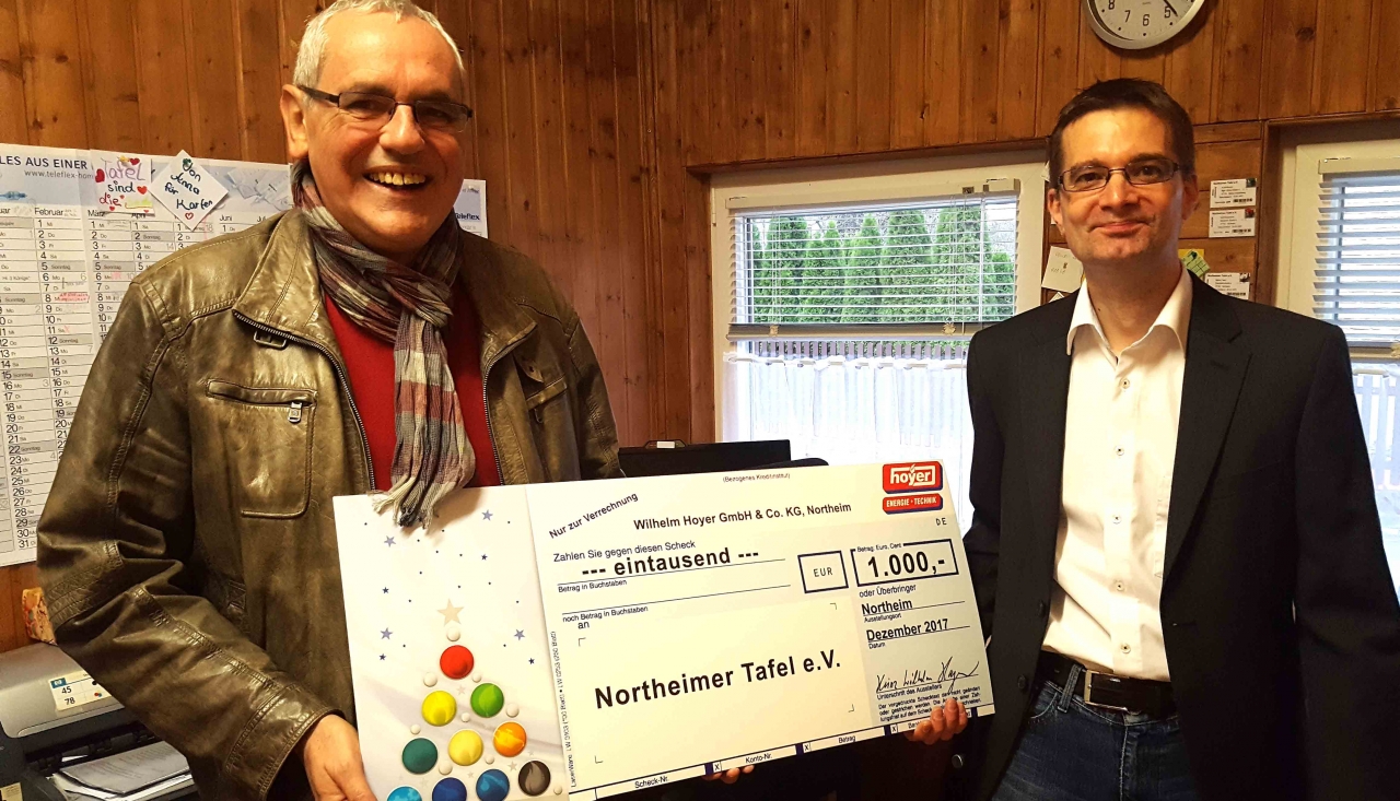 Hoyer spendet 1.000 Euro an Northeimer Tafel